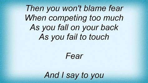 fear of fear lyrics